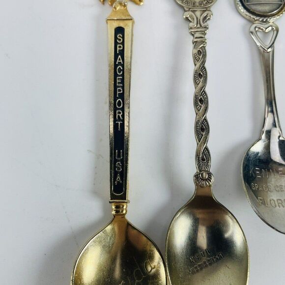 NASA Space Shuttle Souvenir Spoon LOT Collectible Spaceport Kennedy Space Center - Picture 4 of 6